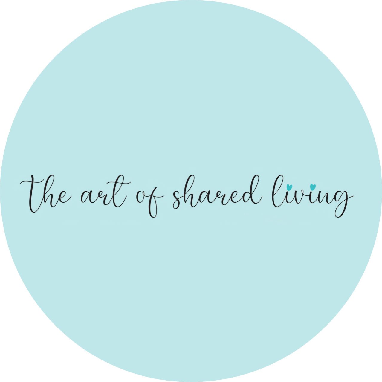 Logo with the slogan the art of shared living.